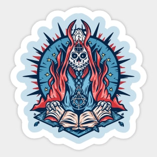 Enigmatic Elegance: Occult Threads Sticker